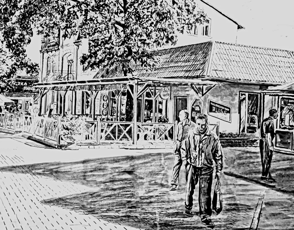 Restaurant Bliss – Illustration des Gebäudes